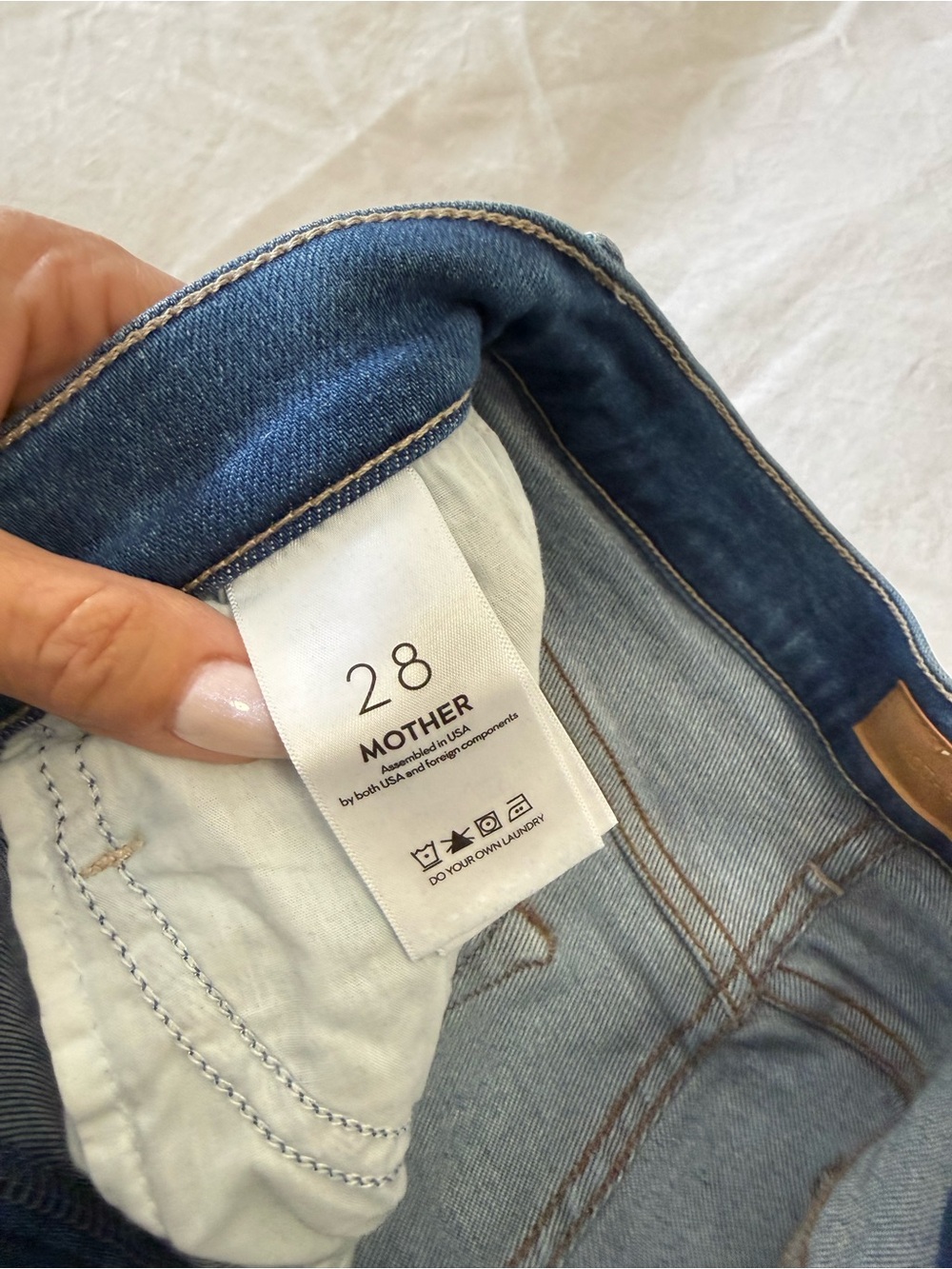Mother | SZ 28 | The Rambler Zip Flood High Rise Blue Jeans Nip it in the Bud - Picture 4 of 11